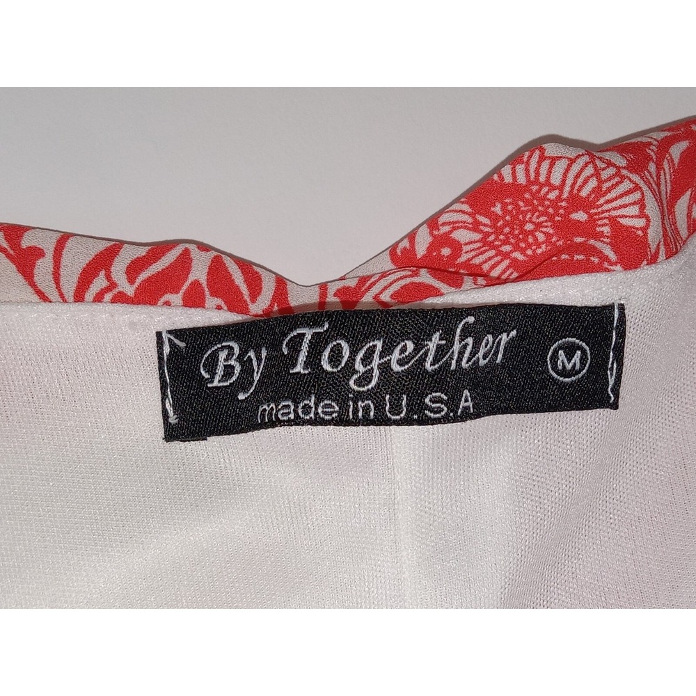 By Together Women's Floral Print Lined Bell Sleeve Blouse Dress size M - Picture 9 of 11
